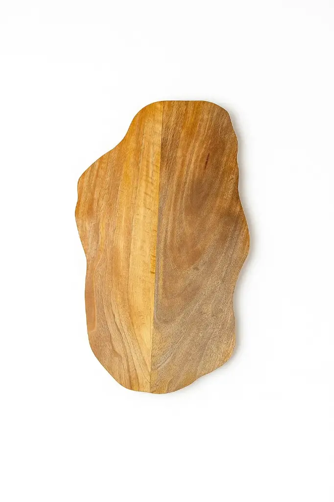 Large Mango Wood Chopping Board – Natural Light Finish | Big Size Wooden Vegetable Cutting Board (10×16 inch)