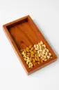 Acacia Wood Rectangular Serving Platter – Light Polish | Wooden Dry Fruit & Snack Tray (10×5×1 Inch)