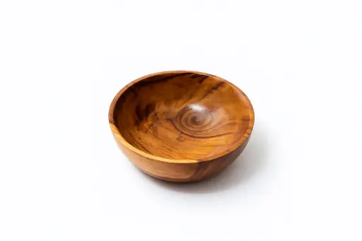 Small Acacia Wood Bowl 3 Inch – Handcrafted Snack & Dip Bowl | Natural Wooden Kitchenware by MS Creation Craft